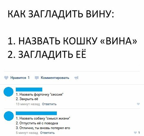 Прикольные комментарии из соцсетей