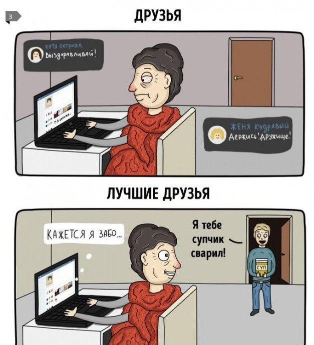 Разница между друзьями и лучшими друзьями