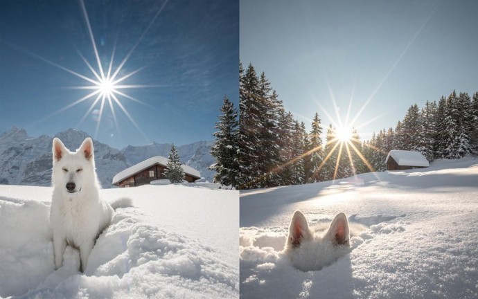 Собаки и зима