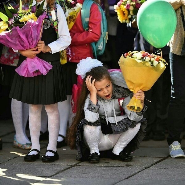 Лeто кончается.. У детей школа начинается..