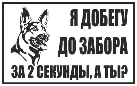 Таблички с юмором в стиле "Осторожно, злая собака"
