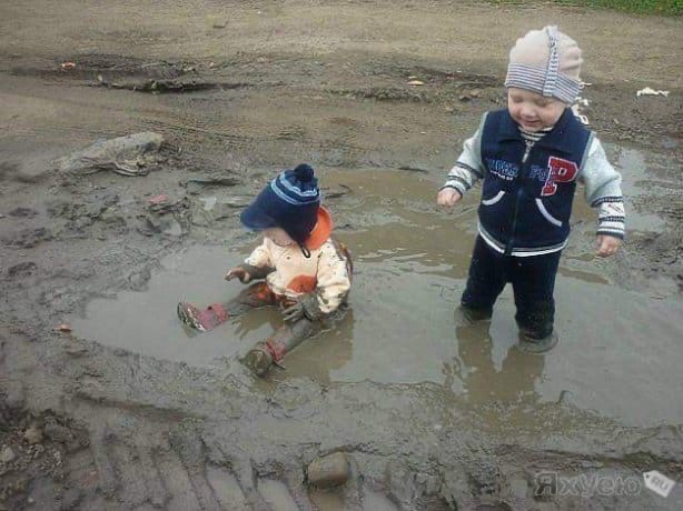 Дети + грязь = Радость