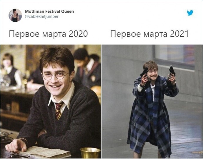 Март 2020 и 2021 года