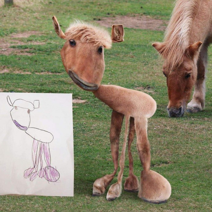 Какими в реальной жизни были бы животные из детских рисунков