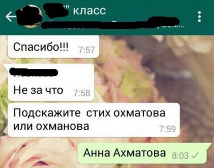 Смешные диалоги из родительского чата