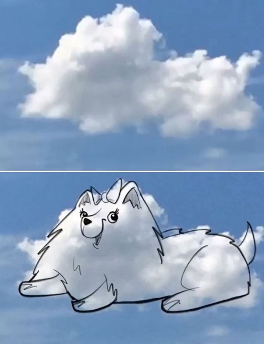 Преобразование обычных облаков в рисунки