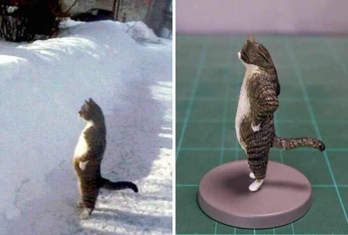 Художник Meetissai создает скульптуры животных из популярных мемов