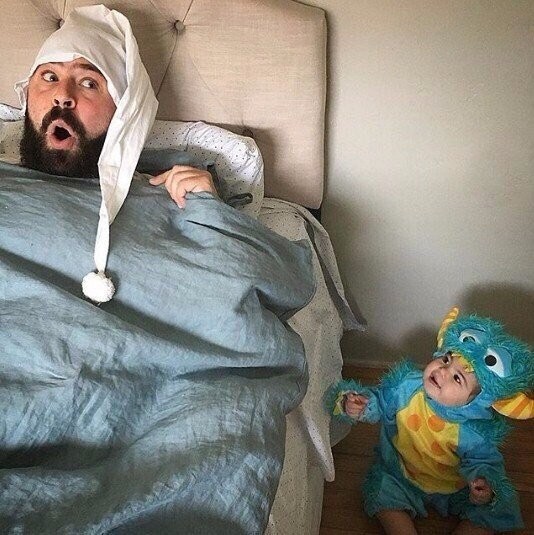 Новая серия фотографий от позитивного папы